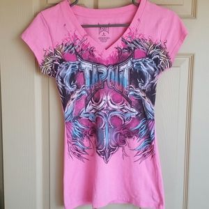 Pink tap out tshirt